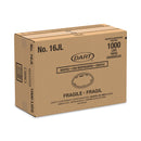 Dart Plastic Lids, Fits 12 oz to 24 oz Foam Cups, Vented, Translucent, 100/Pack, 10 Packs/Carton