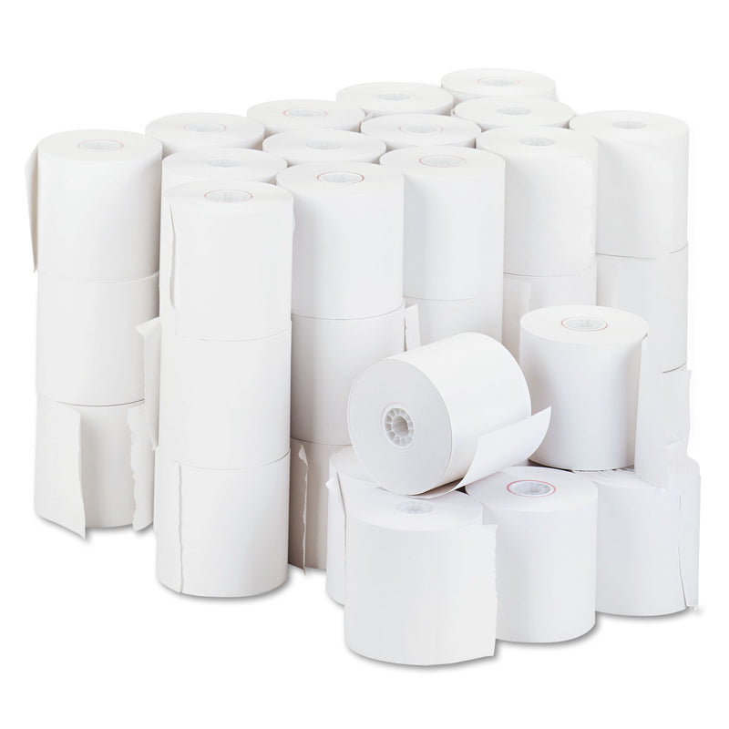 Iconex Impact Bond Paper Rolls, 3" x 150 ft, White, 50/Carton
