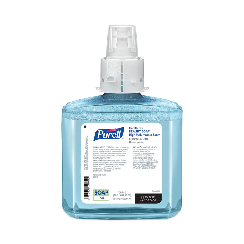 PURELL CLEAN RELEASE Technology (CRT) HEALTHY SOAP High Performance Foam, For ES4 Dispensers, Fragrance-Free, 1,200 mL, 2/Carton