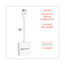 Innovera HDMI to SVGA Adapter, 6", White