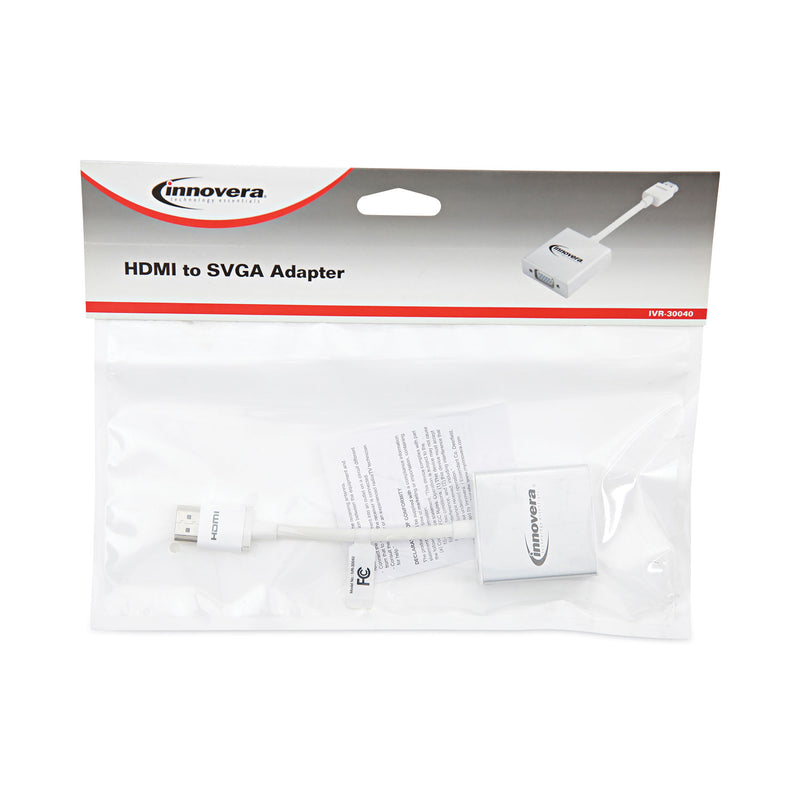 Innovera HDMI to SVGA Adapter, 6", White