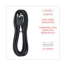 Innovera DisplayPort Cable, 10 ft, Black