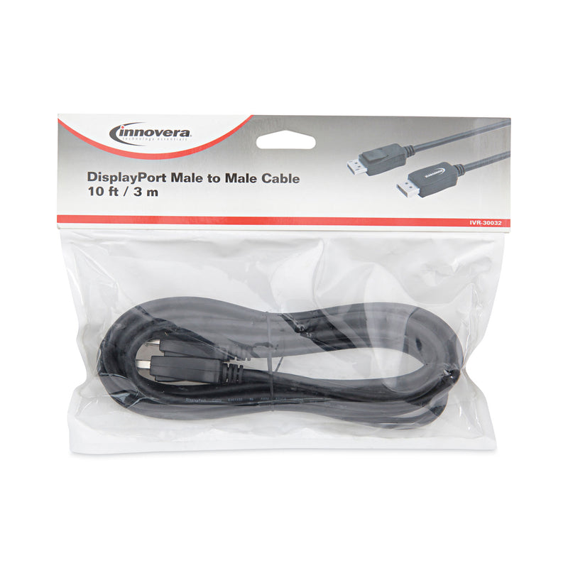 Innovera DisplayPort Cable, 10 ft, Black