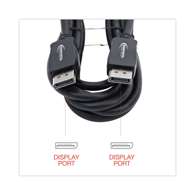 Innovera DisplayPort Cable, 10 ft, Black