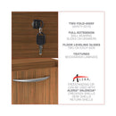 Alera Valencia Series Full Pedestal File, Left/Right, 3-Drawer: Box/Box/File, Legal/Letter, Modern Walnut,15.63 x 20.5 x 28.5