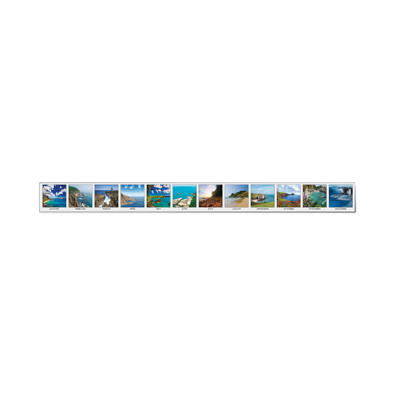 House of Doolittle Recycled Earthscapes Desk Pad Calendar, Seascapes Photography, 22 x 17, Black Binding/Corners,12-Month (Jan to Dec): 2023