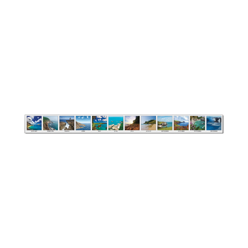 House of Doolittle Recycled Earthscapes Desk Pad Calendar, Seascapes Photography, 18.5 x 13, Black Binding/Corners,12-Month (Jan to Dec): 2023