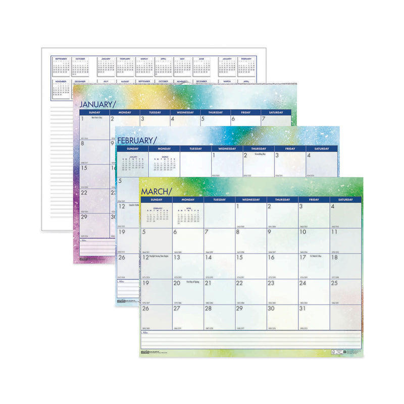 House of Doolittle Recycled Bubbleluxe Wall Calendar, Bubbleluxe Artwork, 12 x 16.5, White/Multicolor Sheets, 12-Month (Jan to Dec): 2023