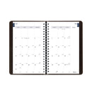 Blueline Academic Weekly/Monthly Planner, 8 x 5, Black Cover, 13-Month (Jul to Aug): 2022 to 2023