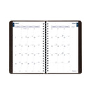 Blueline Academic Daily/Monthly Planner, 8 x 5, Black Cover, 12-Month (Aug to July): 2022 to 2023