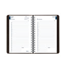 Blueline Academic Daily/Monthly Planner, 8 x 5, Black Cover, 12-Month (Aug to July): 2022 to 2023
