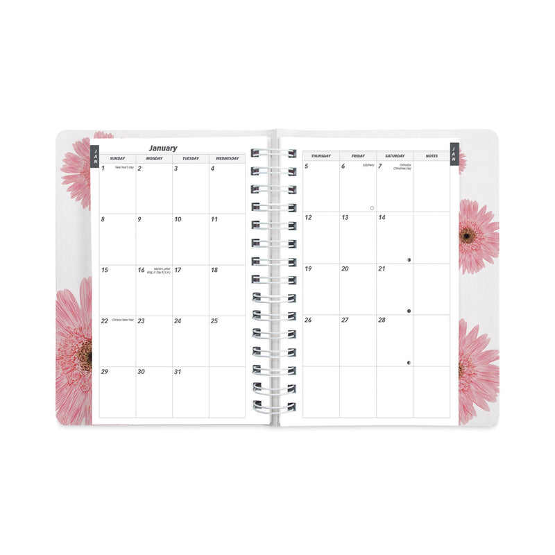 Brownline Pink Ribbon Essential Daily Appointment Book, Pink Ribbon Artwork, 8 x 5, Pink Cover, 12-Month (Jan to Dec): 2023