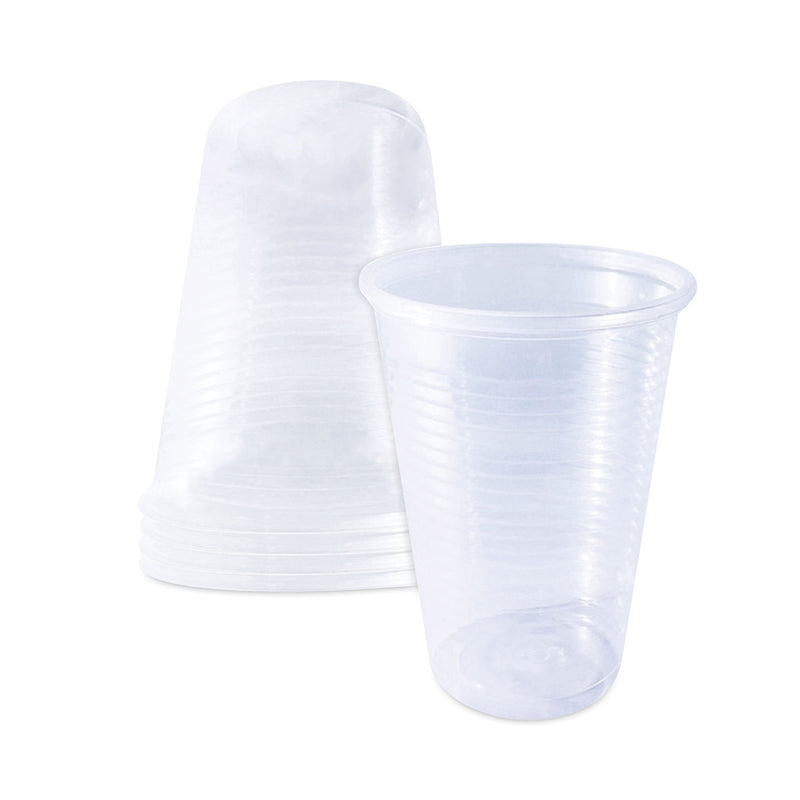 SupplyCaddy Translucent Cold Cups, 12 oz, Clear, 2,000/Carton