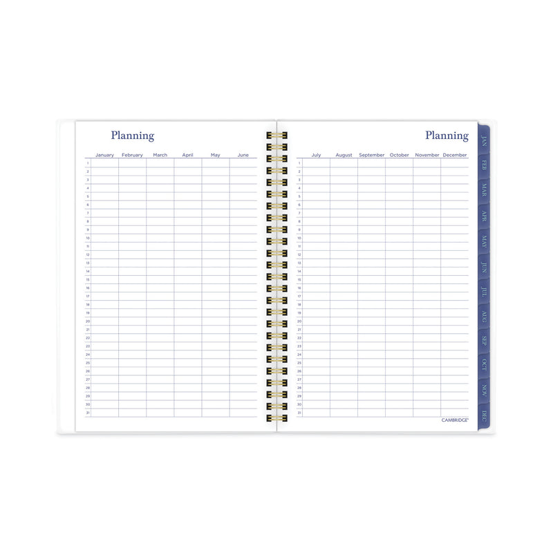 Cambridge Precious Weekly/Monthly Planner, Precious Floral Artwork, 8.5 x 5.5, Blue/Green/Pink Cover, 12-Month (Jan to Dec): 2023