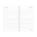 AT-A-GLANCE Badge Floral Two-Year Monthly Planner, Badge Floral Artwork, 6 x 3.5, Blue/Green Cover, 24-Month (Jan to Dec): 2023 to 2024