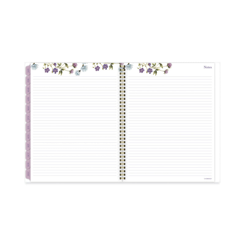 Cambridge Summer Garden Weekly/Monthly Planner, Summer Garden Artwork, 11.8.5 x 5, Blue/Green/Purple Cover, 12-Month (Jan to Dec): 2024