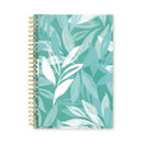 Cambridge Bali Weekly/Monthly Planner, Bali Leaf Artwork, 8.5 x 5.5, Green/White Cover, 12-Month (Jan to Dec): 2023