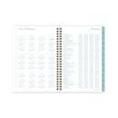 Cambridge Bali Weekly/Monthly Planner, Bali Leaf Artwork, 8.5 x 5.5, Green/White Cover, 12-Month (Jan to Dec): 2023