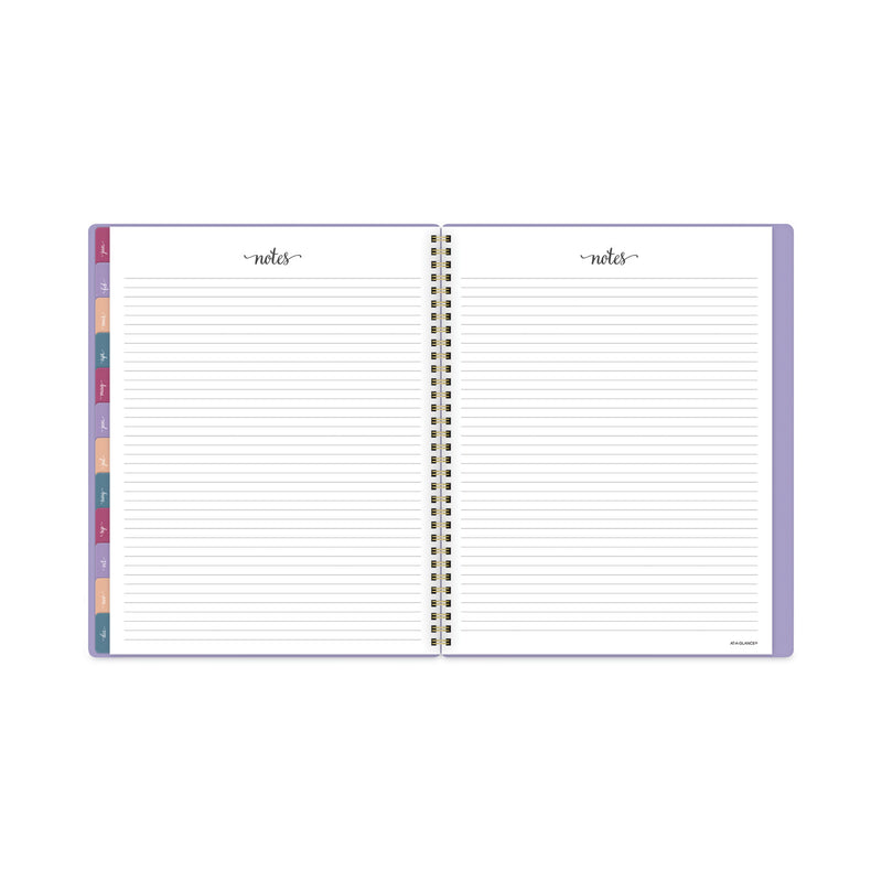 AT-A-GLANCE Harmony Weekly/Monthly Poly Planner, 11 x 8.5, Lilac Cover, 13-Month (Jan to Jan): 2023 to 2024