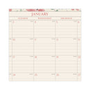 AT-A-GLANCE Badge Floral Wall Calendar, Badge Floral Artwork, 15 x 12, White/Multicolor Sheets, 12-Month (Jan to Dec): 2023