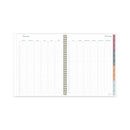Cambridge Blake Weekly/Monthly Planner, Blake Bold Stripe Artwork, 11 x 8.5, Cream/Blue/Brown Cover, 12-Month (Jan to Dec): 2023