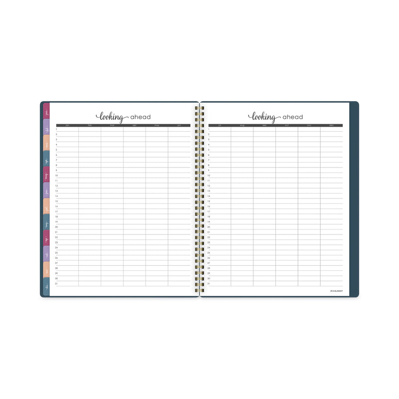 AT-A-GLANCE Harmony Weekly/Monthly Poly Planner, 11 x 8.5, Teal Cover, 13-Month (Jan to Jan): 2023 to 2024