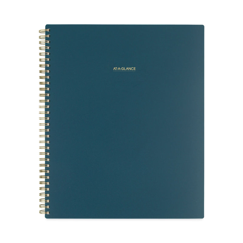 AT-A-GLANCE Harmony Weekly/Monthly Poly Planner, 11 x 8.5, Teal Cover, 13-Month (Jan to Jan): 2023 to 2024