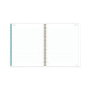 Cambridge Bali Weekly/Monthly Planner, Bali Leaf Artwork, 11 x 8.5, Green/White Cover, 12-Month (Jan to Dec): 2023