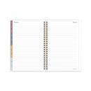 Cambridge Blake Weekly/Monthly Planner, Blake Bold Stripe Artwork, 8.5 x 5.5, Cream/Blue/Brown Cover, 12-Month (Jan to Dec): 2023