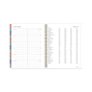 AT-A-GLANCE Badge Floral Weekly/Monthly Planner, Badge Floral Artwork, 11x8.5, Blue/Green/Pink Cover, 13-Month(Jan to Jan): 2023 to 2024