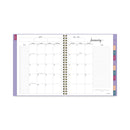 AT-A-GLANCE Harmony Weekly/Monthly Poly Planner, 8.75 x 7, Lilac Cover, 13-Month (Jan to Jan): 2023 to 2024