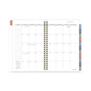 AT-A-GLANCE Badge Hand Drawn Geo Weekly/Monthly Planner, Badge Geo Artwork, 8.5x5.5, Blue/White Cover, 13-Month(Jan to Jan): 2023 to 2024