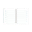 Cambridge Bali Weekly/Monthly Planner, Bali Leaf Artwork, 11 x 8.5, Green/White Cover, 12-Month (Jan to Dec): 2023