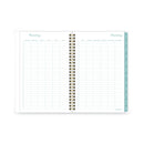 Cambridge Bali Weekly/Monthly Planner, Bali Leaf Artwork, 8.5 x 5.5, Green/White Cover, 12-Month (Jan to Dec): 2023