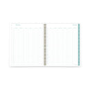 Cambridge Bali Weekly/Monthly Planner, Bali Leaf Artwork, 11 x 8.5, Green/White Cover, 12-Month (Jan to Dec): 2023