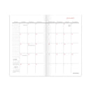 AT-A-GLANCE Badge Floral Two-Year Monthly Planner, Badge Floral Artwork, 6 x 3.5, Blue/Green Cover, 24-Month (Jan to Dec): 2023 to 2024