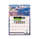 AT-A-GLANCE Scenic Monthly Wall Calendar, Scenic Landscape Photography, 12 x 17, White/Multicolor Sheets, 12-Month (Jan to Dec): 2023