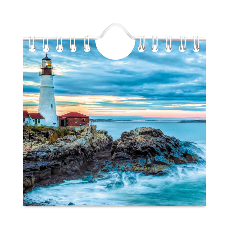 AT-A-GLANCE Scenic Three-Month Wall Calendar, Scenic Landscape Photography, 12 x 27, White Sheets, 14-Month (Dec to Jan): 2022 to 2024