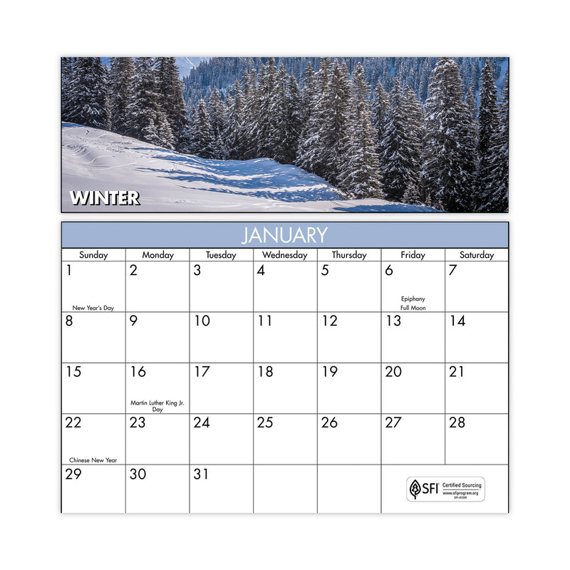 AT-A-GLANCE Vertical/Horizontal Erasable Wall Planner, Seasons in Bloom Photos, 24 x 36, White/Multicolor Sheets, 12-Month(Jan-Dec): 2023