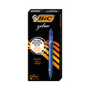 BIC Gel-ocity Quick Dry Gel Pen, Retractable, Medium 0.7 mm, Blue Ink, Blue Barrel, Dozen