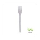 Eco-Products Plantware Compostable Cutlery, Fork, 6", Pearl White, 50/Pack, 20 Pack/Carton