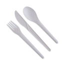 Eco-Products Plantware Compostable Cutlery, Fork, 6", Pearl White, 50/Pack, 20 Pack/Carton