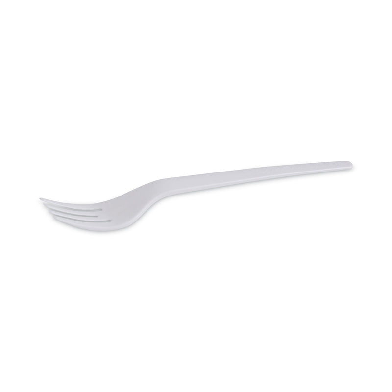 Eco-Products Plantware Compostable Cutlery, Fork, 6", Pearl White, 50/Pack, 20 Pack/Carton