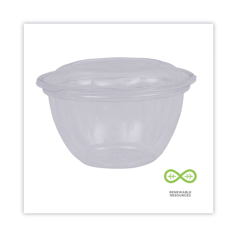 Eco-Products Renewable and Compostable Containers, 18 oz, 5.5" Diameter x 2.3"h, Clear, Plastic, 150/Carton