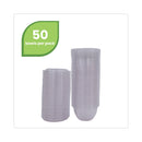 Eco-Products Renewable and Compostable Containers, 18 oz, 5.5" Diameter x 2.3"h, Clear, Plastic, 150/Carton