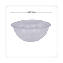 Eco-Products Renewable and Compostable Salad Bowls with Lids, 24 oz, Clear, Plastic, 50/Pack, 3 Packs/Carton