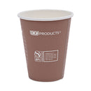 Eco-Products World Art Renewable and Compostable Hot Cups, 8 oz, Plum, 50/Pack