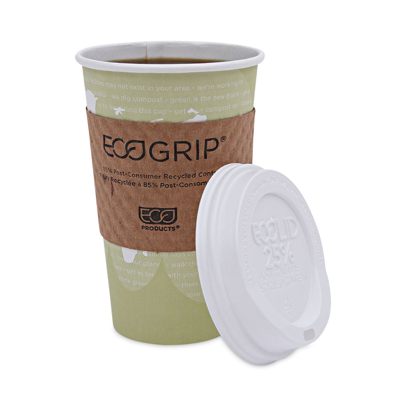 Eco-Products World Art Renewable and Compostable Hot Cups, 16 oz, 50/Pack, 20 Packs/Carton