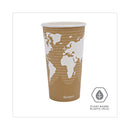 Eco-Products World Art Renewable and Compostable Hot Cups, 20 oz, 50/Pack, 20 Packs/Carton
