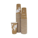 Eco-Products World Art Renewable and Compostable Hot Cups, 20 oz, 50/Pack, 20 Packs/Carton
